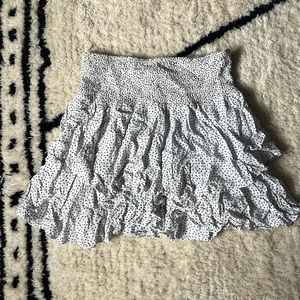 White and black heart ruffle skirt princess Polly